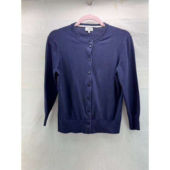 crown & ivy Sweaters - Crown & Ivy women’s medium navy button up sweater